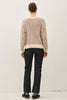 Lightweight Striped Longsleeve Sweater with Acccents