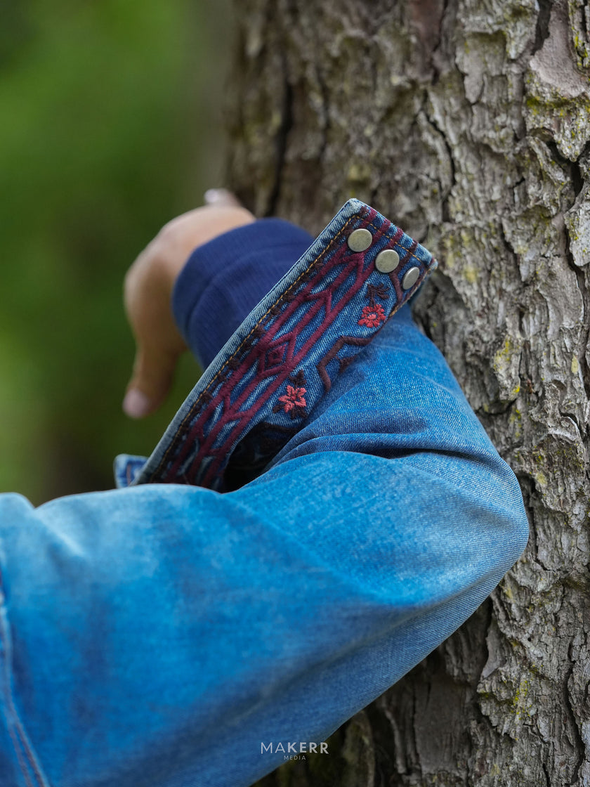 Rachelle M’s Coastal Mesa sleeve close up