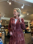 CRUSHED VELVET 70S COAT