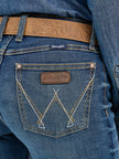 Wrangler Retro Mae Mid Rise Bootcut Jean back pocket close up