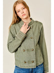 Maggie Military Denim Jacket