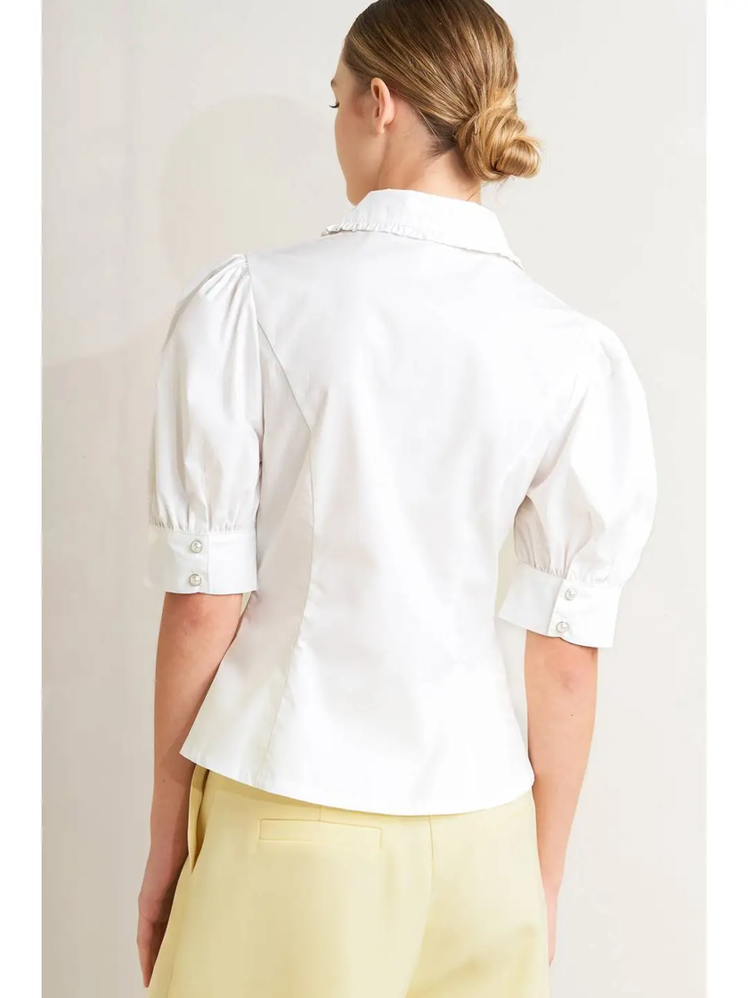 Carol Solid Woven Top