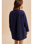 Linda Metal Clasp Barn Jacket