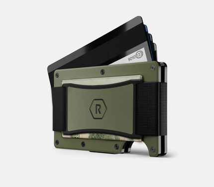 Ridge Wallet - Matte Olive Money Clip - Money Clip