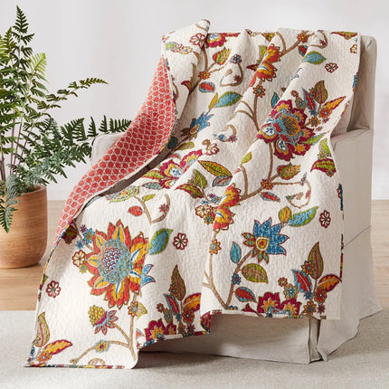 Clementine Quilted Throw-Multi
