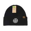 Smiley Face Rhinestone Beanie