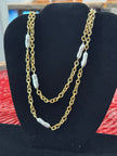 Freshwater Pearl with Gold Chain Necklace NW-26-38
