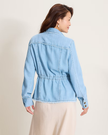Chambray O'lei Utility Jacket, light wash-back