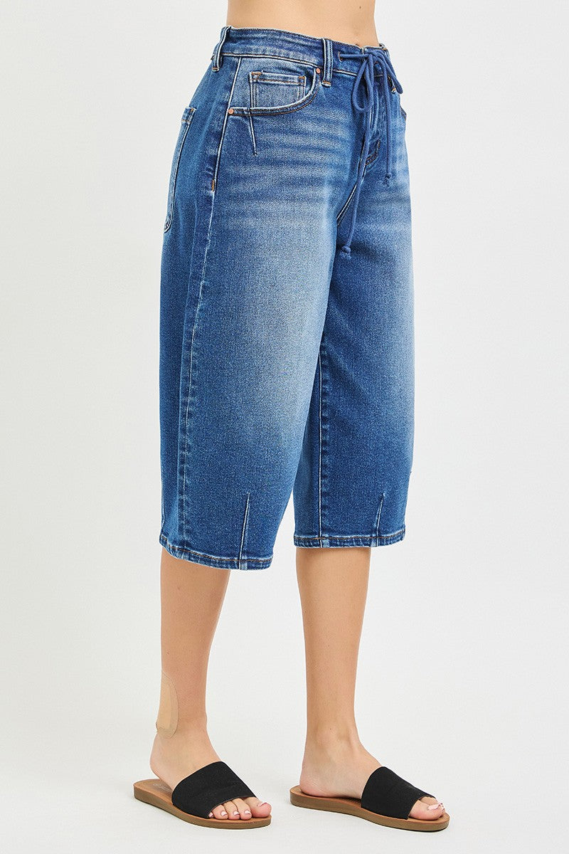 Slouchy Barrel Jorts -Stretchy