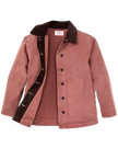 Filson Canvas Barn Coat, mahogany-front detail
