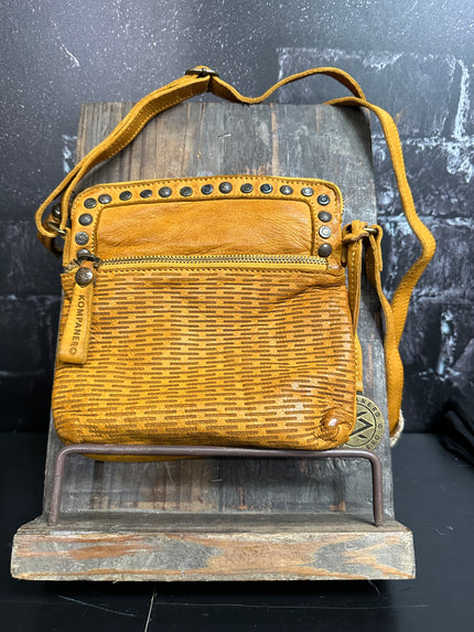 Sling Bag Genuine Leather Harper | Mustard