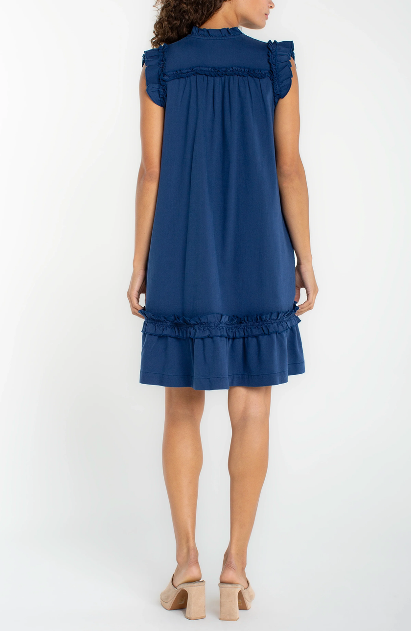 flutter slv ruffled dress