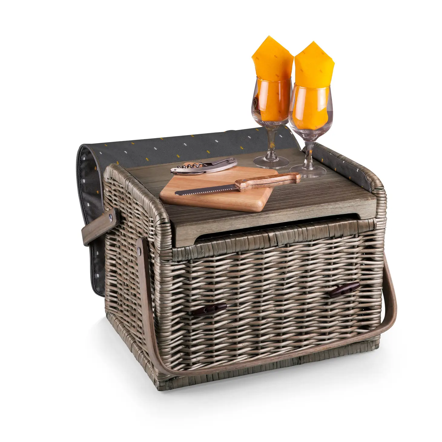 Kabrio Wine & Cheese Picnic Basket - Core staged