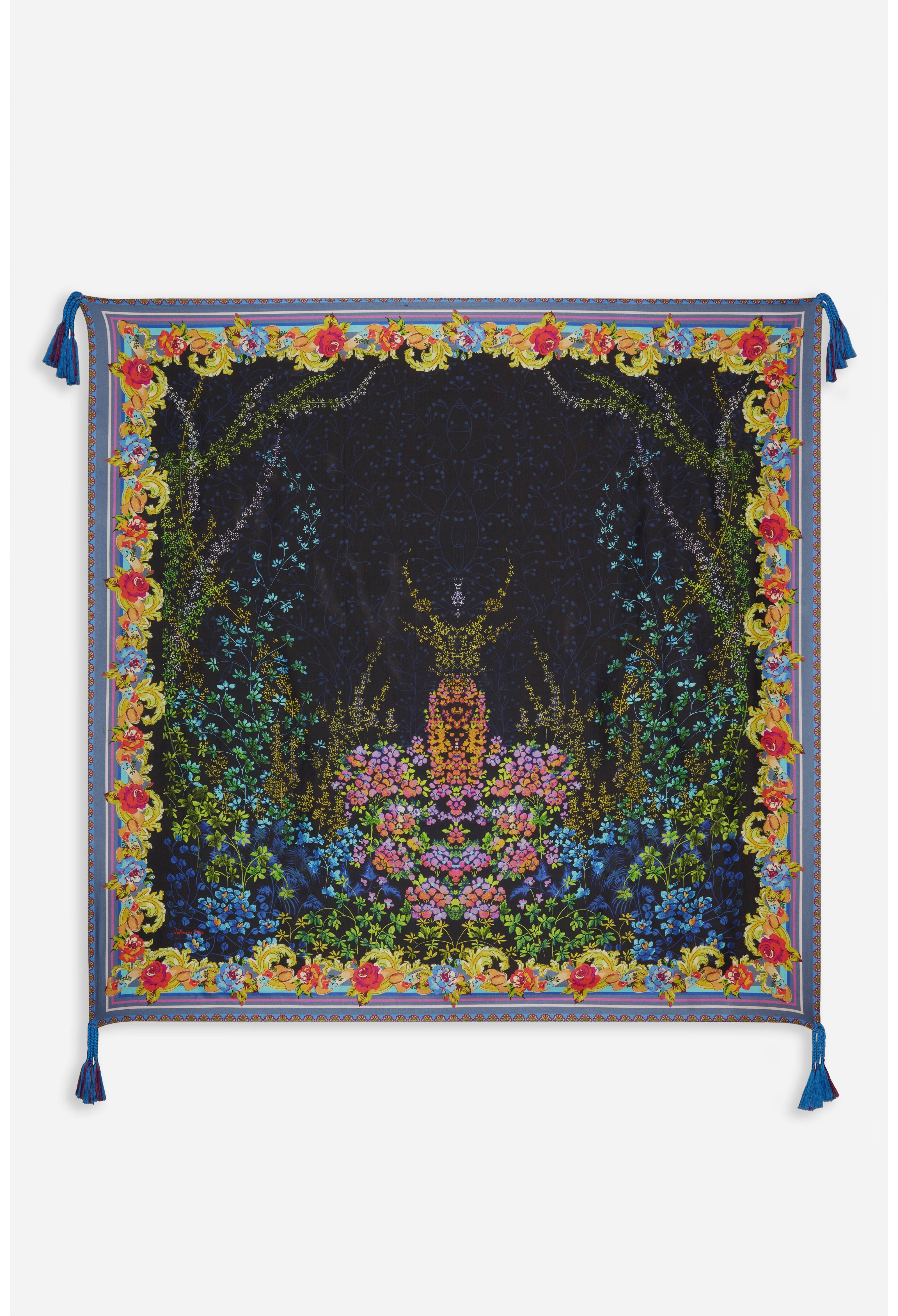 Magic Garden Silk Scarf