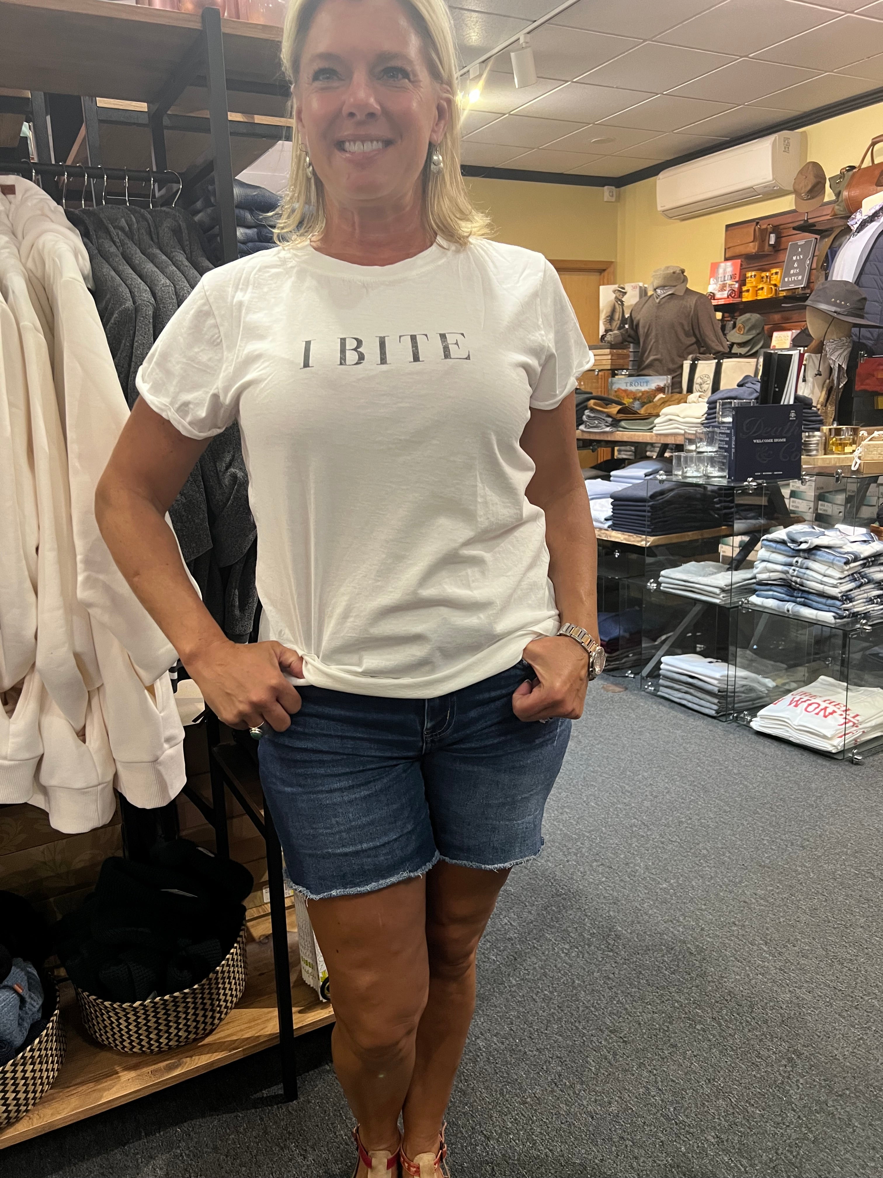 Recycled Karma I Bite Tee white front