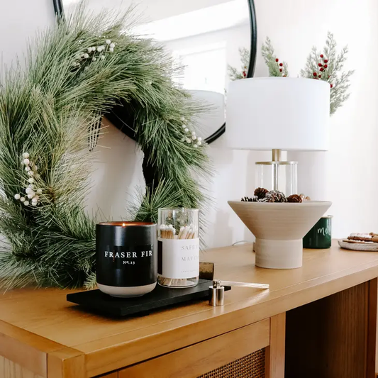 Sweet Water Black Stone Soy Candle - Fraser Fir