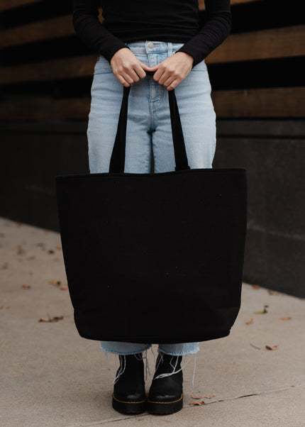 Black Whiskey Weather Tote