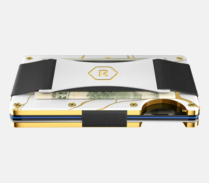 Ridge Wallet - Kintsugi - White - Cash Strap