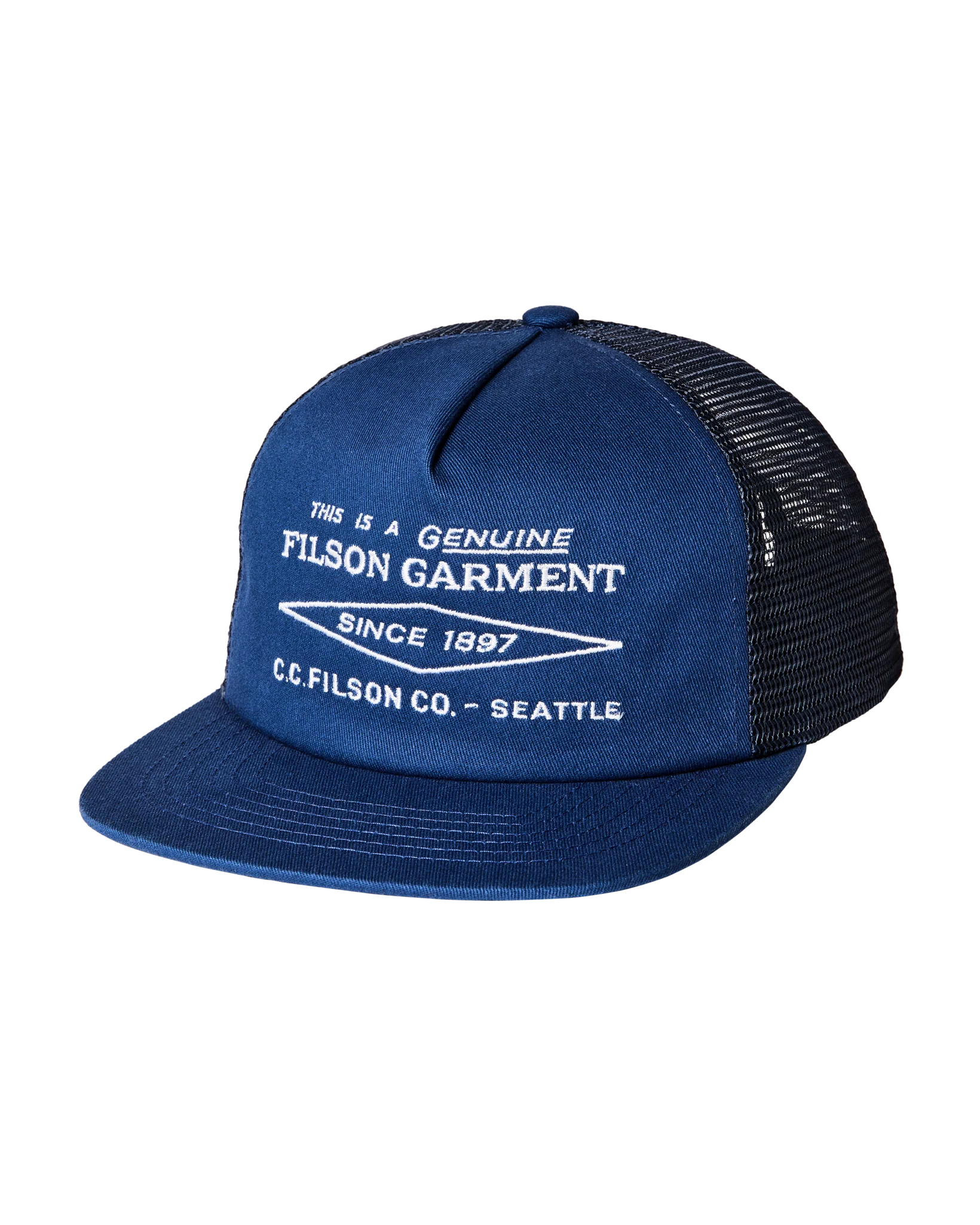 Filson Diamond Trucker Mesh Cap - Blue