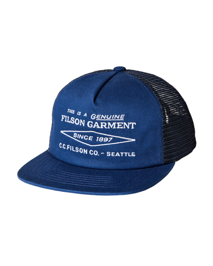 Filson Diamond Trucker Mesh Cap - Blue
