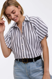 Paula Puff Sleeve Button Down Shirt