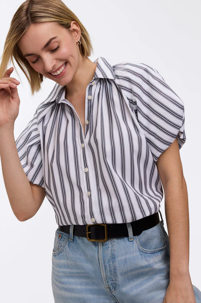 Paula Puff Sleeve Button Down Shirt
