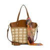 Montella Basket Bag with Scarf-Specialty Woven