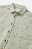 Katin Plume Button Up SS Shirt desert sage closeup