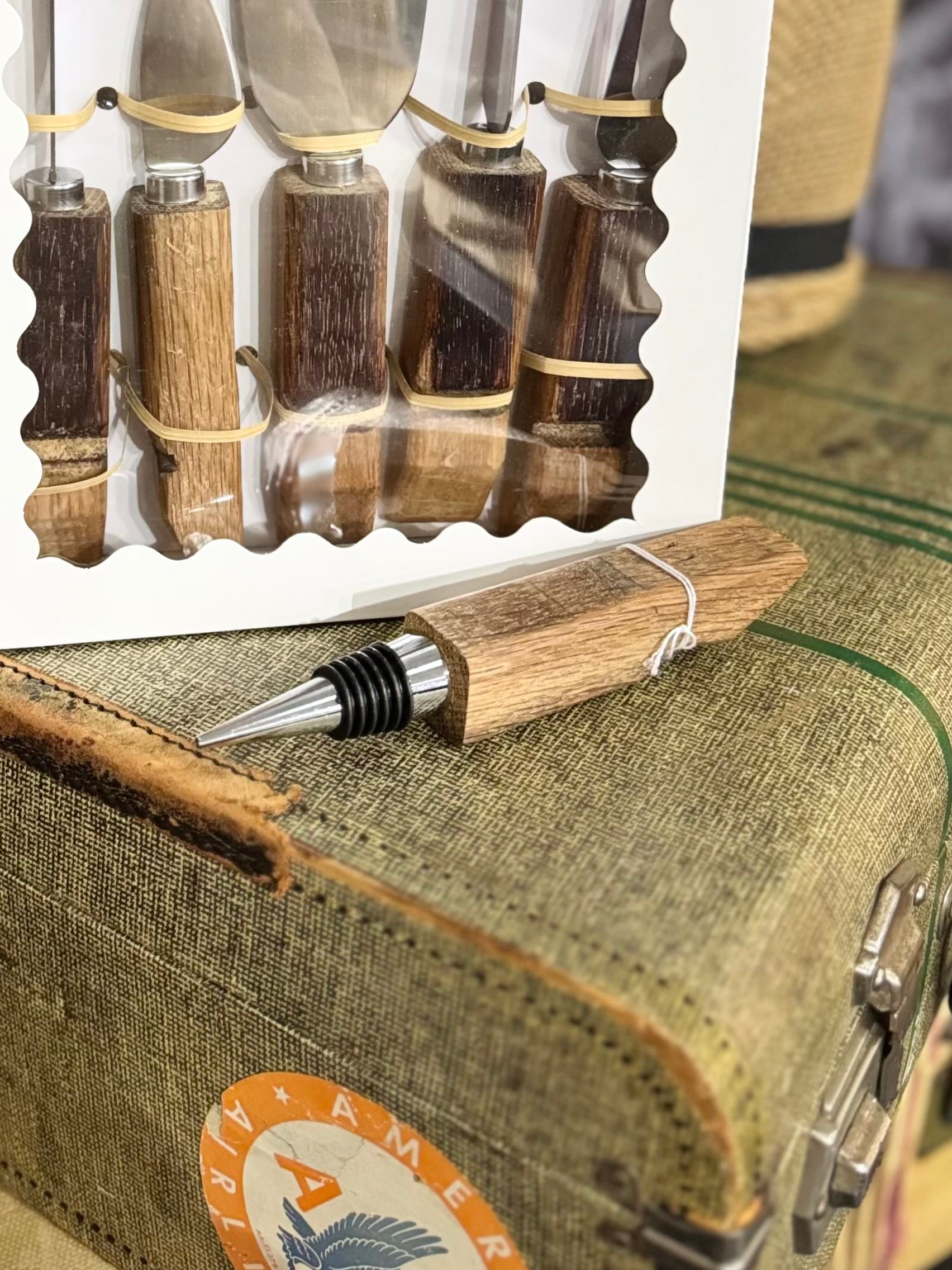 Wine Barrel Bottle Stopper display