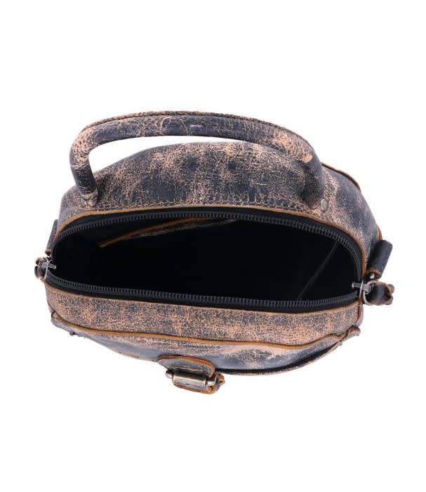 Bed|Stu ArenField Round Crossbody black lux inside