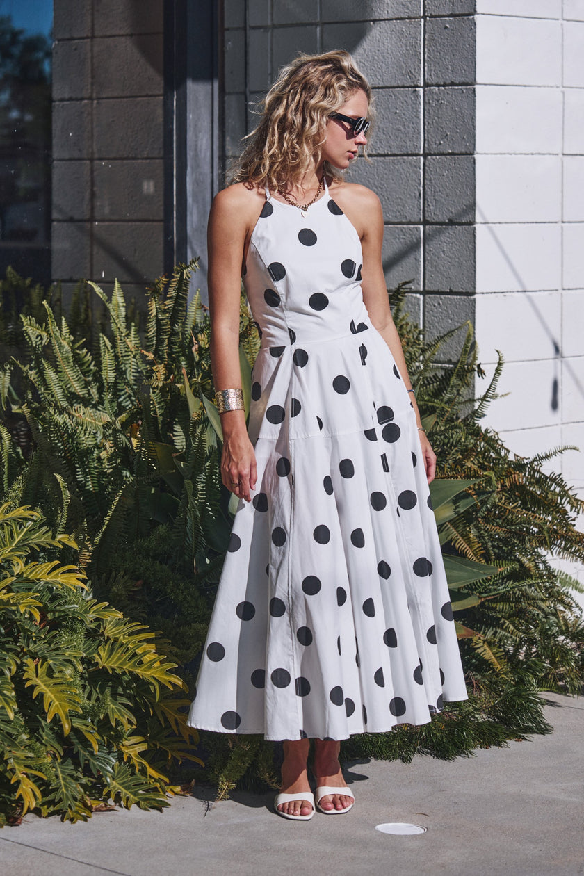 Ginny Polka Dot Halter Dress