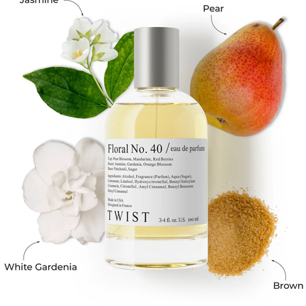 Twist Floral No. 40 Inspired By G. Flora Gardenia Perfume