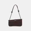 Balen Suede Shoulder Bag | Chocolate back