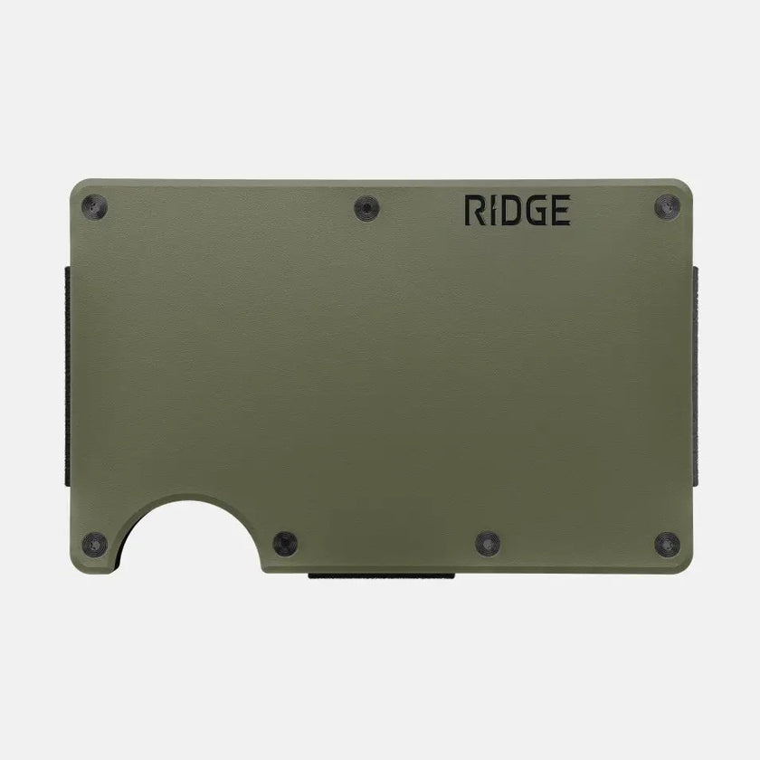 Ridge Wallet | Matte Olive-Cash Strap
