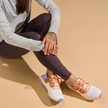 Wailuku Women's Sneaker | Bright White & Sea Ice model sitting