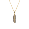 Vintage Silver Casbah Mini Feather Necklace | 16-18