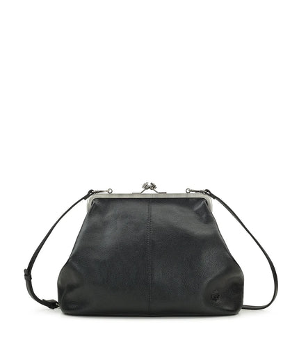Vivienne Frame Crossbody - Rugged Natural Grain Black