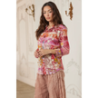 ALL OVER FLORAL EMBROIDERY VOILE SHIRT