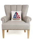 Stripe Sailboat Pillow