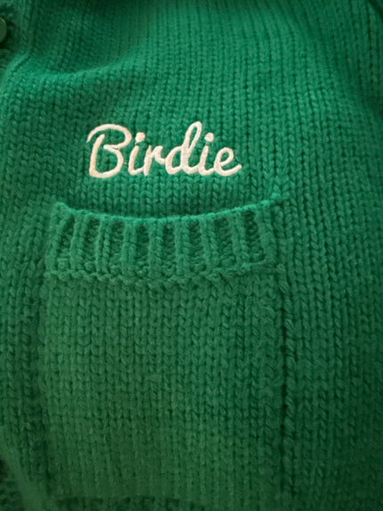 Birdie I ❤ Golf Birdie Cardigan pocket detail