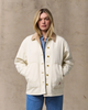 Filson Womens's Denim Barn Coat, natural seed-front