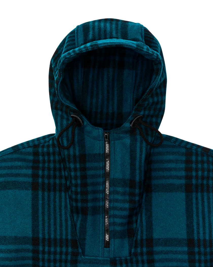 Filson mackinaw wool anorak blue black plaid