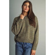 Jinny Multicolor Flecked Crewneck Sweater