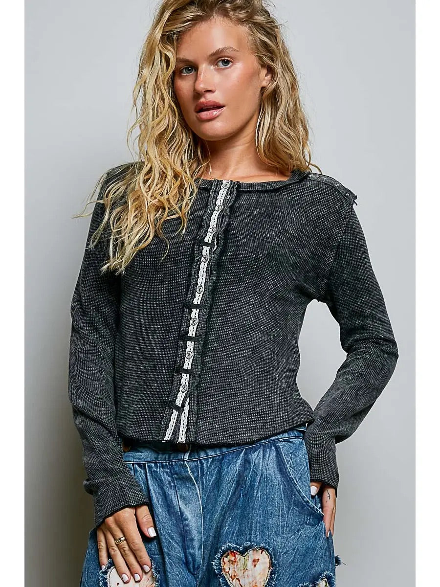 Beths Vintage Button Down Top