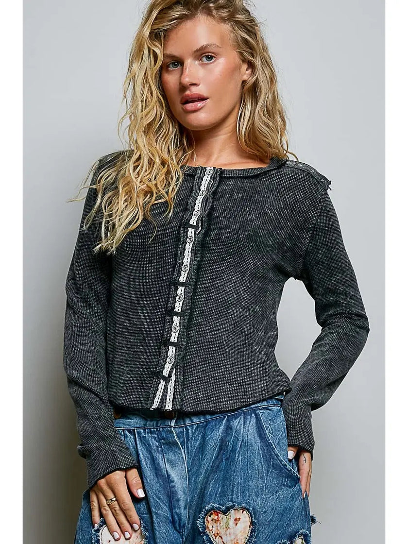 Beths Vintage Button Down Top