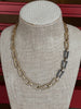 Gold/gunmetal necklace NW 23-58