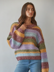 Knit Sweater Multi Color  Pullover