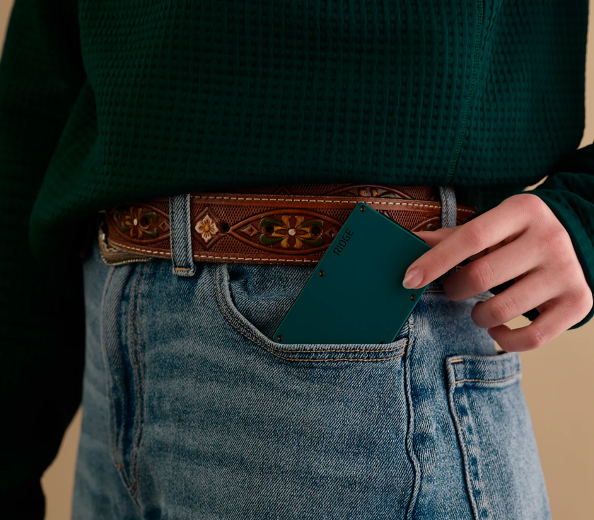 Ridge Wallet - Agave - Cash Strap