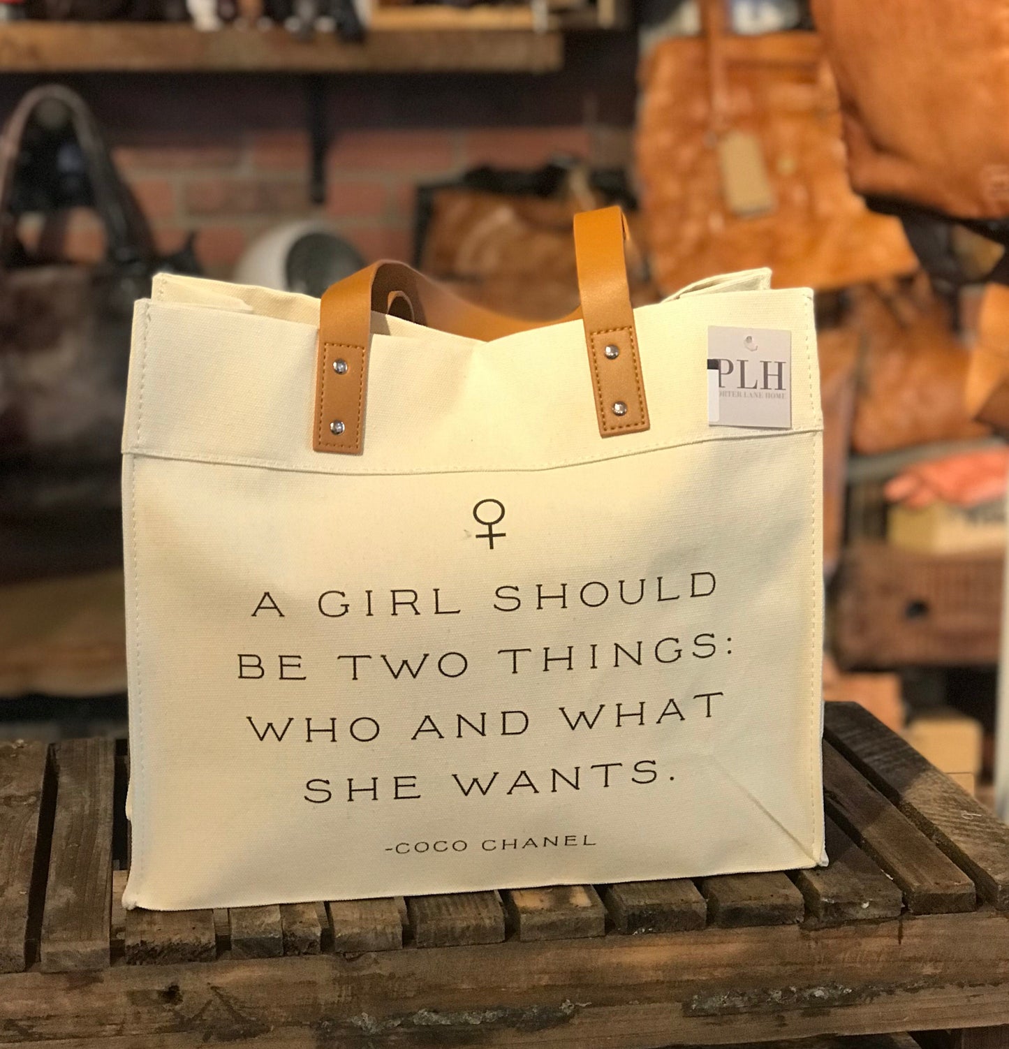 A Girl Should Be Two Things | Tan Handle