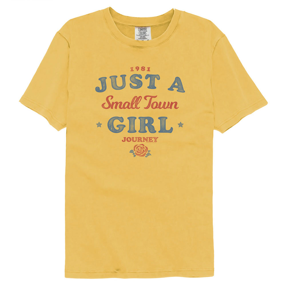 Journey Small Town Girl, mustard-front